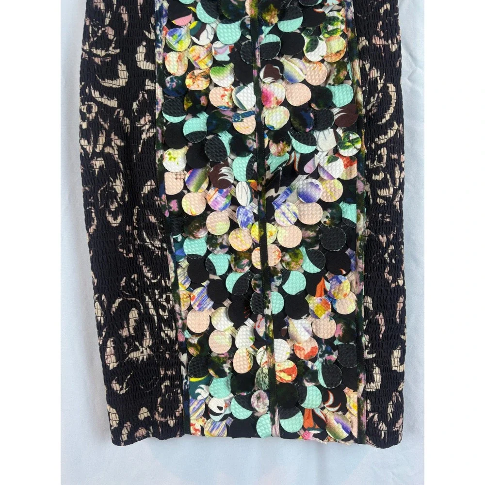 Beguile Byron Lars Anthropology Paillette Pencil Skirt Size 2 - Picture 4 of 7